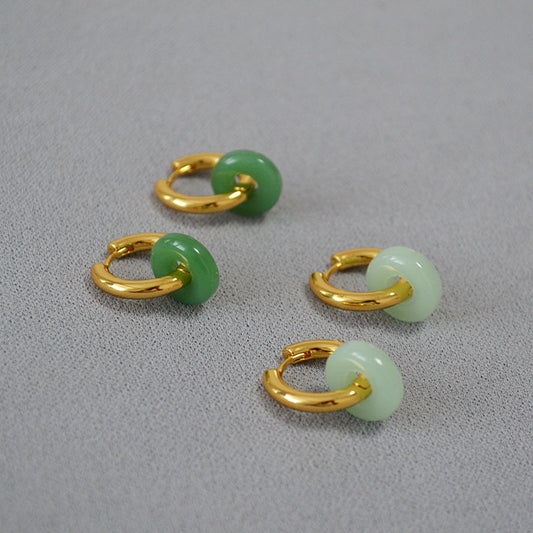 Brass Hoop Earrings
