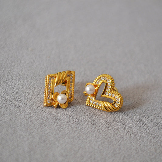 Brass Poker Earrings