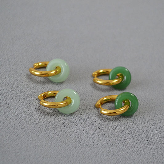 Brass Hoop Earrings