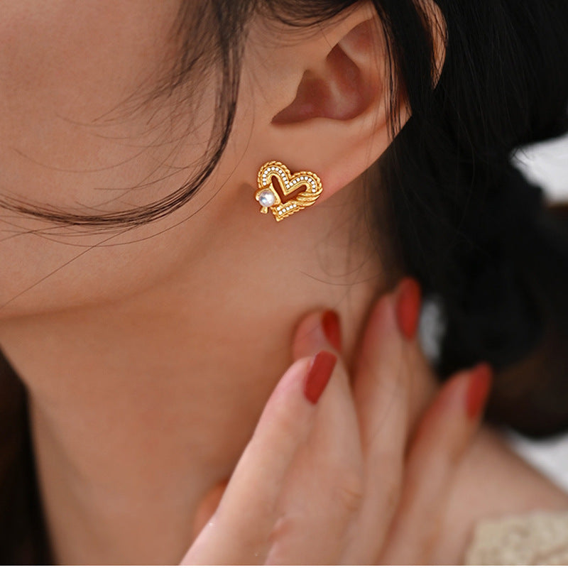 Brass Poker Earrings