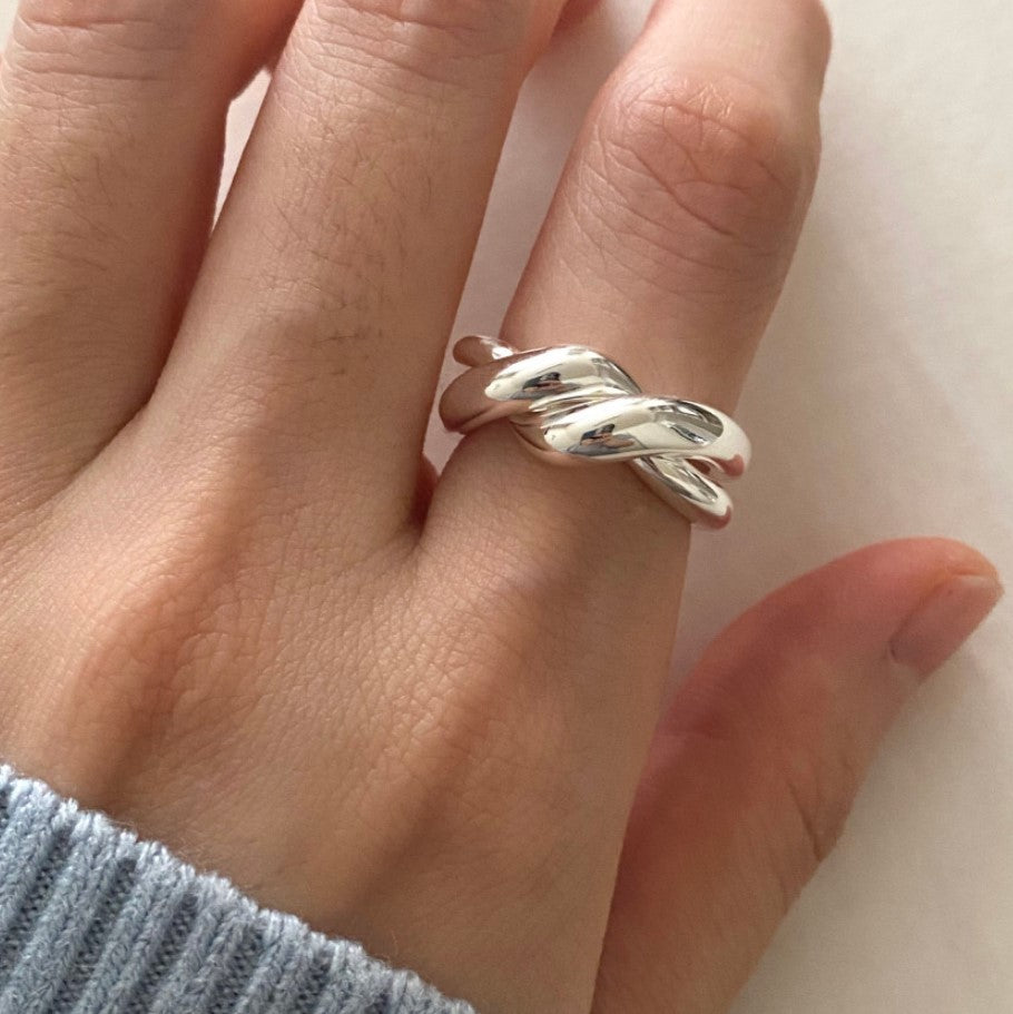 925 Sterling Silver Twisted Ring