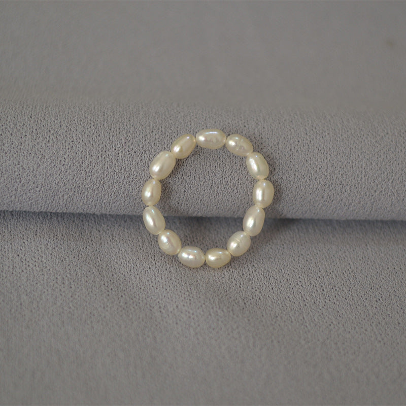 Brass Freshwater Pearl Ring