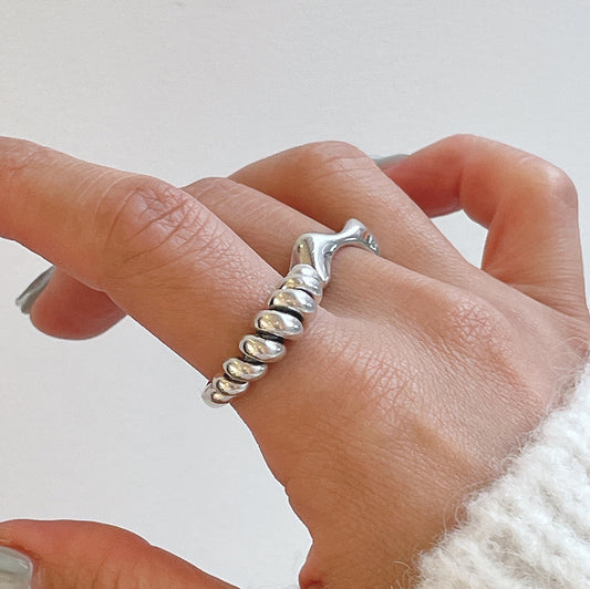 925 Sterling Silver Rope Ring