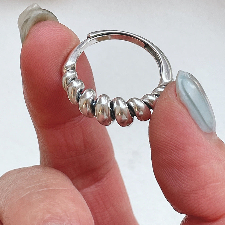 925 Sterling Silver Rope Ring