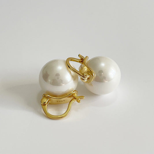 925 Sterling Silver Chic Pearl Earrings