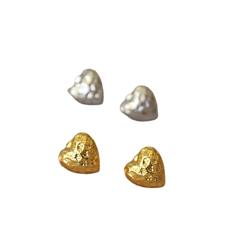 Brass Sweet Heart Earrings