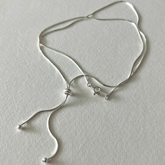 925 Sterling Silver Adjustable Chain Necklace