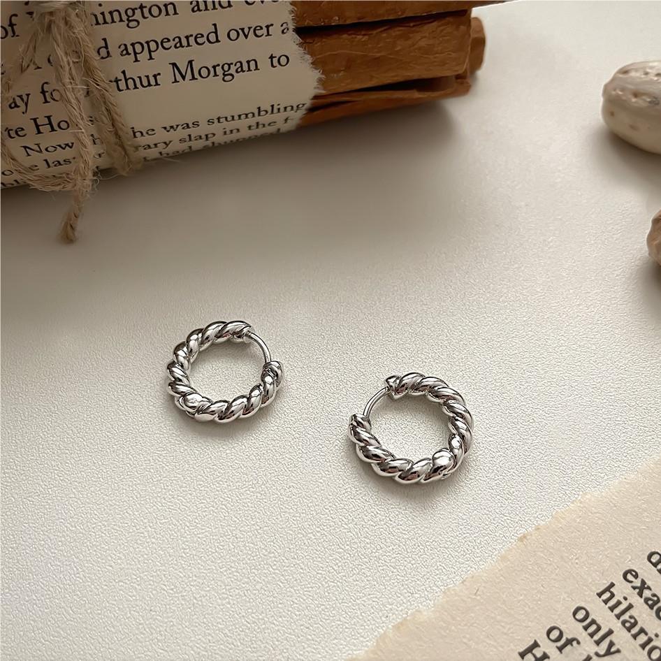 925 Sterling Silver Small Hoop Earrings