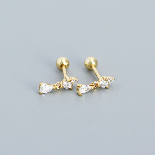 925 Sterling Silver CZ Earring Studs