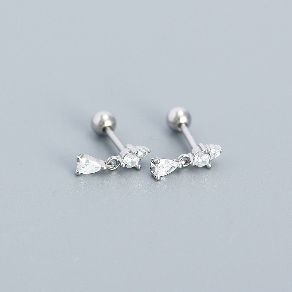 925 Sterling Silver CZ Earring Studs