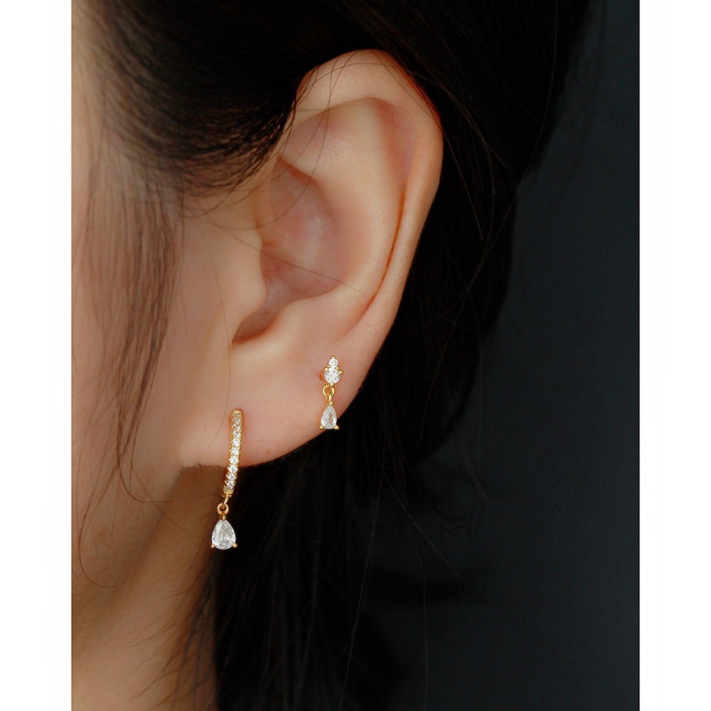 925 Sterling Silver CZ Earring Studs