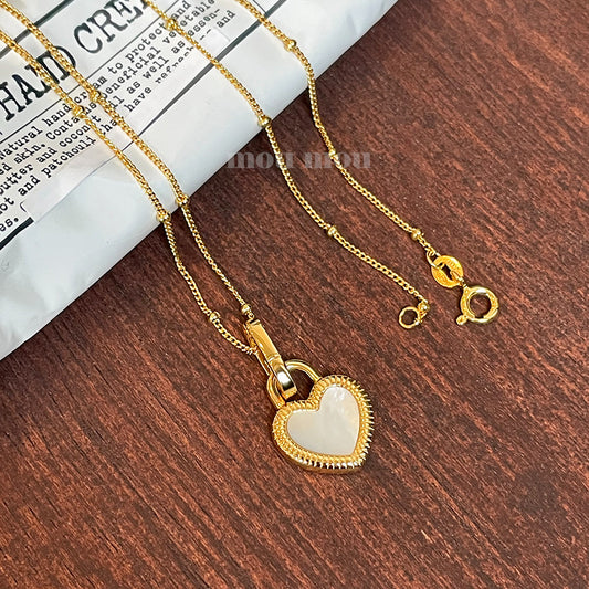 925 Sterling Silver Heart Pendant Necklace