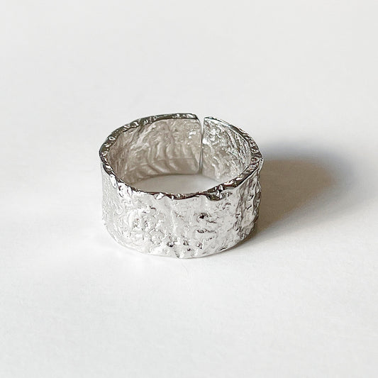 925 Sterling Silver Textured Ring