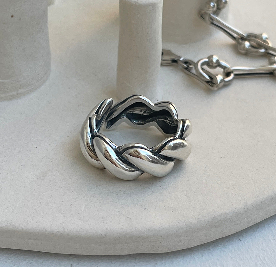 925 Sterling Silver Twisted Ring