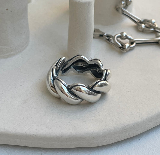 925 Sterling Silver Twisted Ring