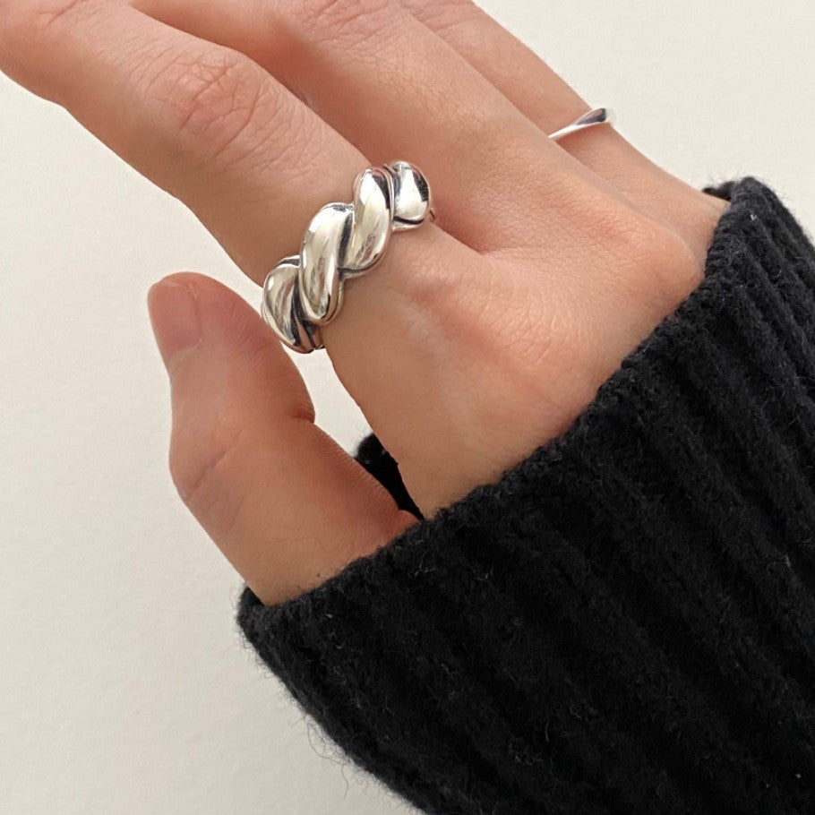 925 Sterling Silver Twisted Ring