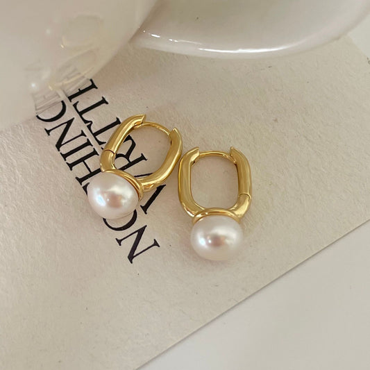 925 Sterling Silver Pearl Earrings