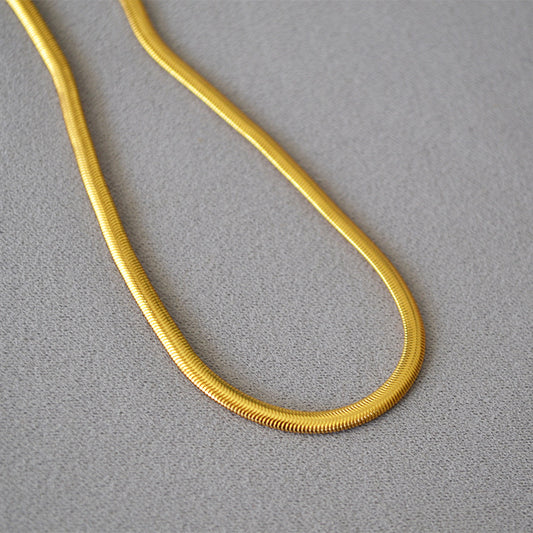 Brass Snake Chain Necklace