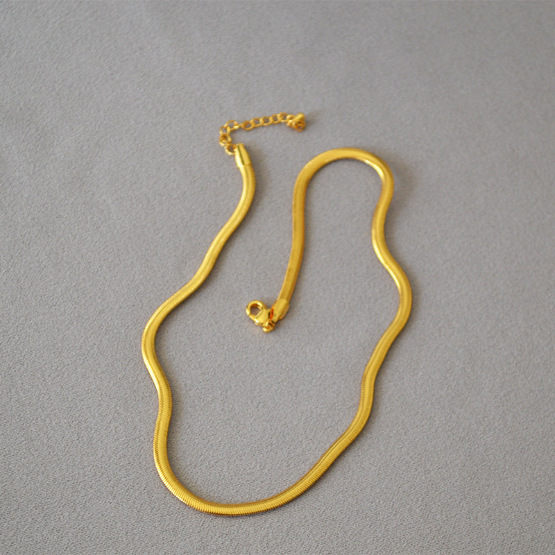 Brass Snake Chain Necklace