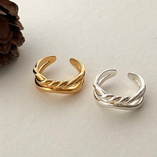 925 Sterling Silver Layered Ring