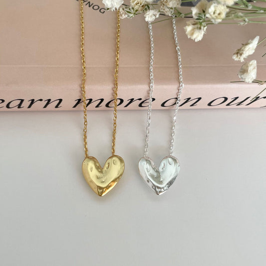 925 Sterling Silver Heart Pendant Necklace