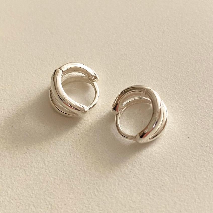 925 Sterling Silver Small Hoop Earrings