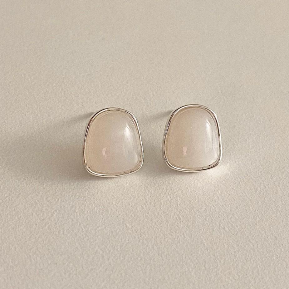 925 Sterling Silver Earrings With Stone