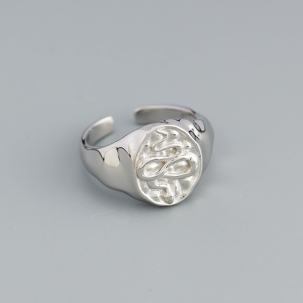 925 Sterling Silver Snake Ring