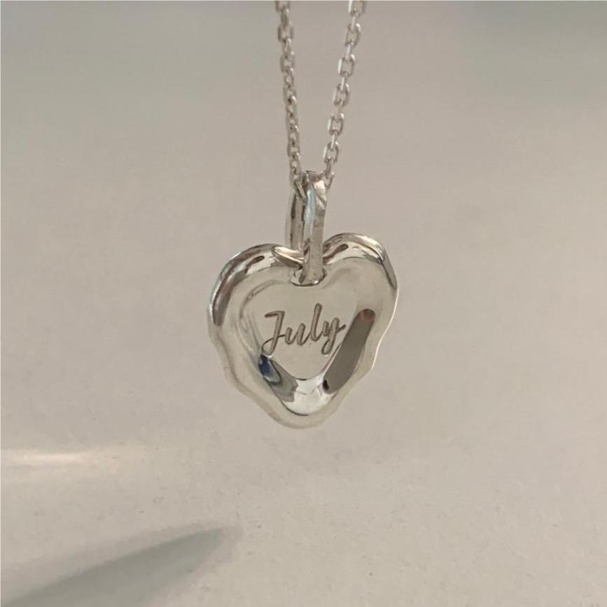 925 Sterling Silver Heart Pendant Necklace