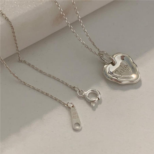 925 Sterling Silver Heart Pendant Necklace