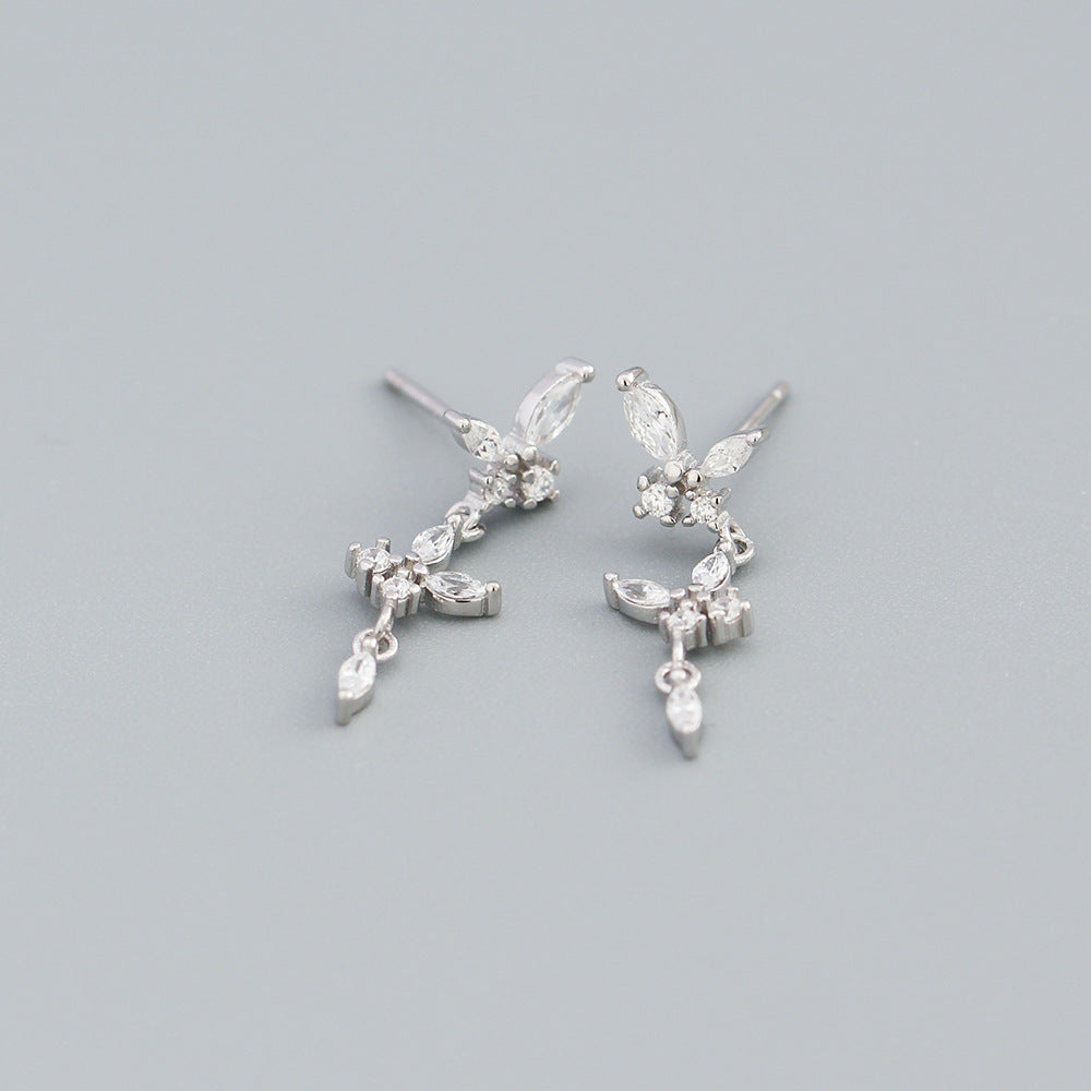 925 Sterling Silver Butterfly Earring Studs