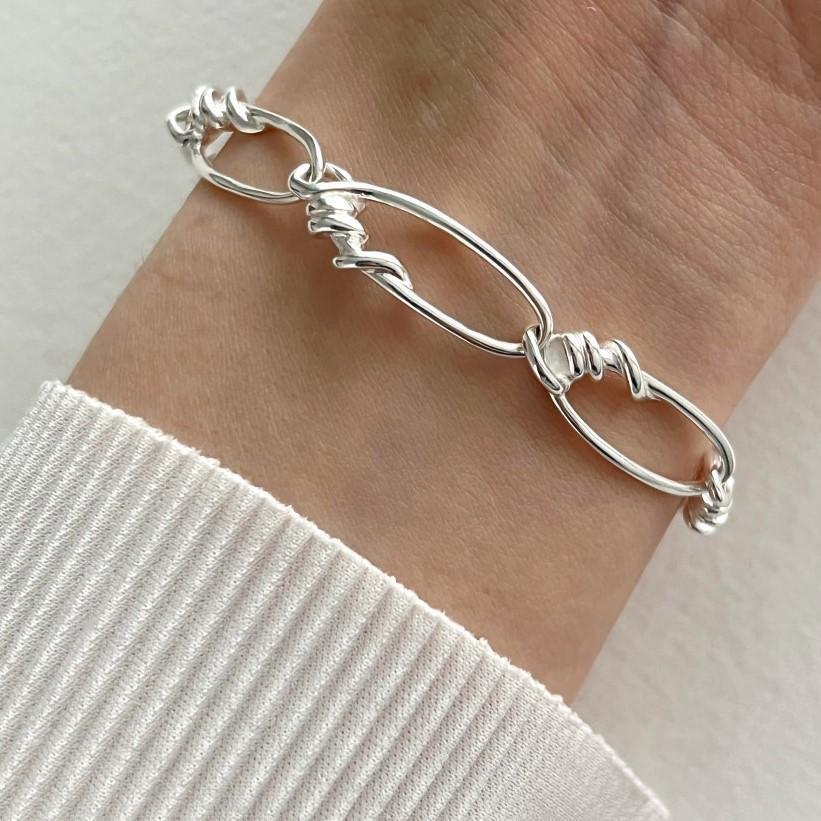 925 Sterling Silver Chic Bracelet Bangle