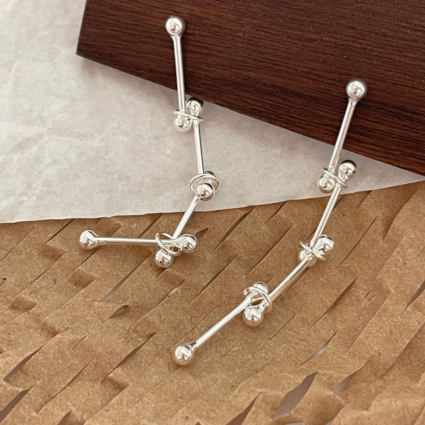 925 Sterling Silver Drop Earrings