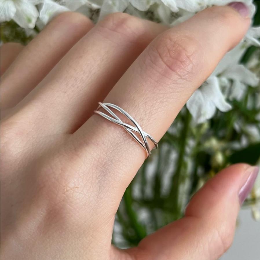 925 Sterling Silver Simple Fashion Ring