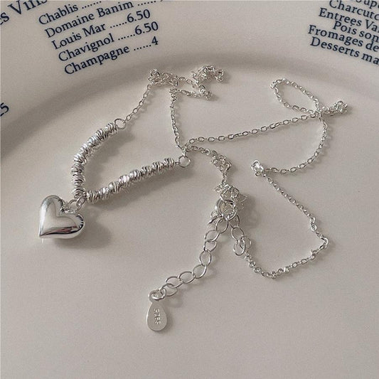 925 Sterling Silver Heart Pendant Necklace