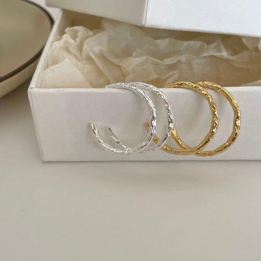 925 Sterling Silver Hoop Earrings