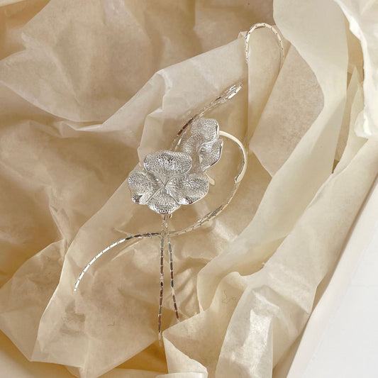 925 Sterling Silver Flower Earrings