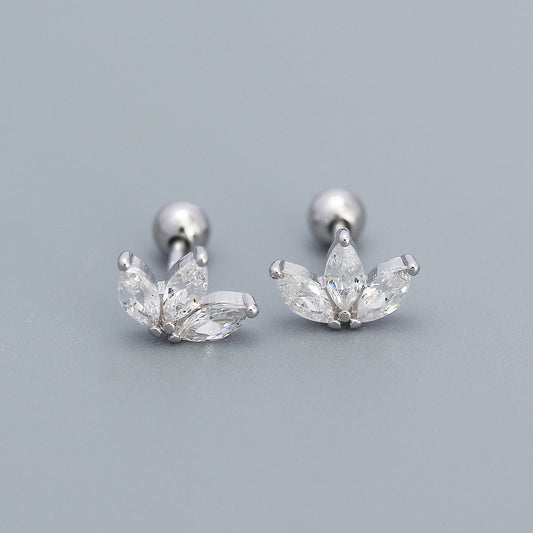 925 Sterling Silver CZ Earring Studs