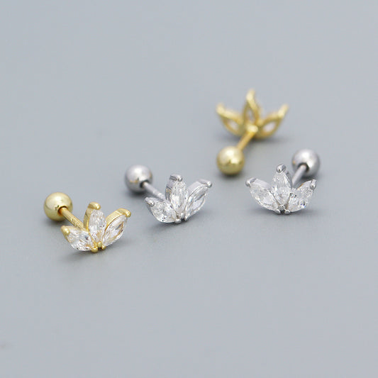 925 Sterling Silver CZ Earring Studs