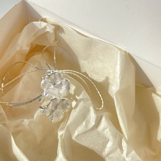 925 Sterling Silver Flower Earrings