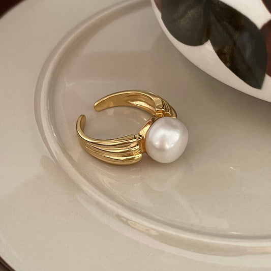 925 Sterling Silver Freshwater Pearl Ring