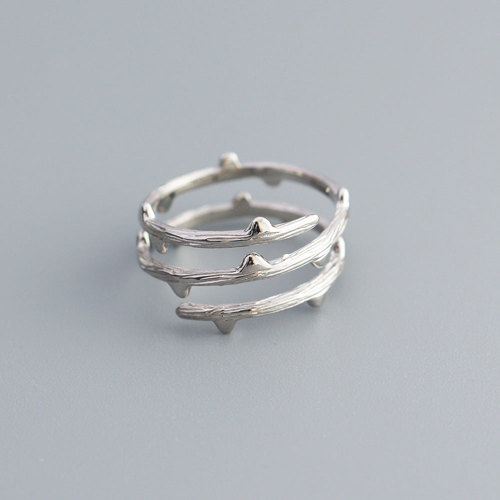 925 Sterling Silver Layered Ring