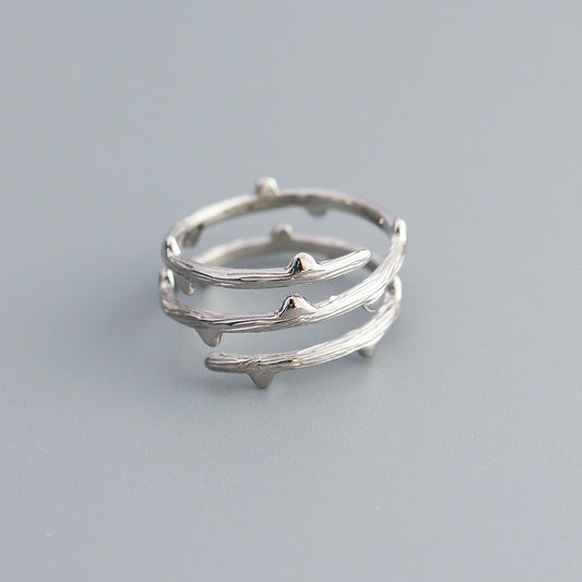 925 Sterling Silver Layered Ring