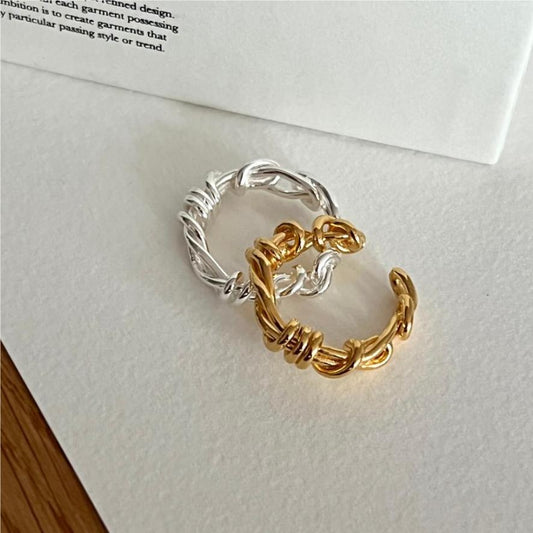 925 Sterling Silver Rope Ring