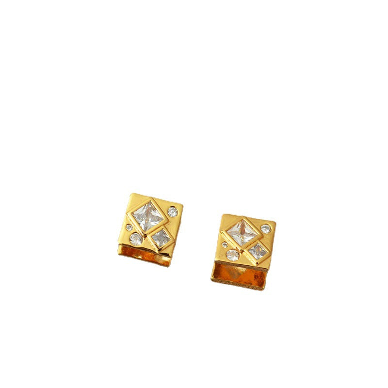 Brass CZ Earrings