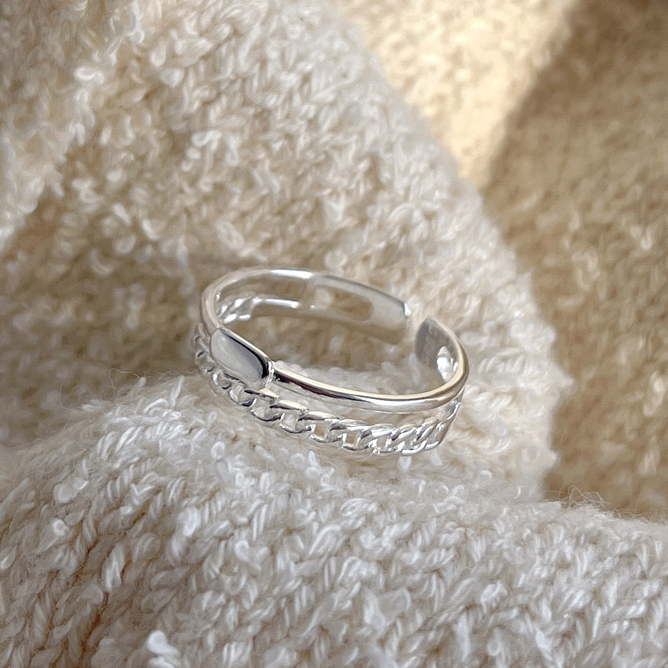 925 Sterling Silver Double Layered Ring
