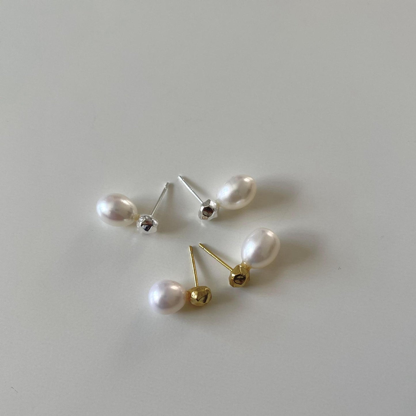 925 Sterling Sliver Earrings With Shell Pearls