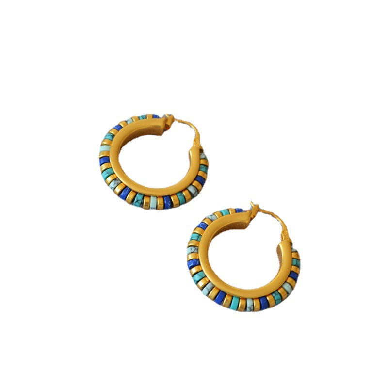 Brass Hoop Earrings