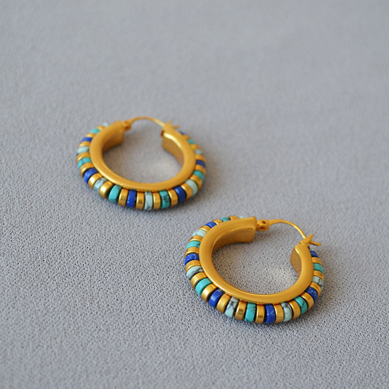 Brass Hoop Earrings