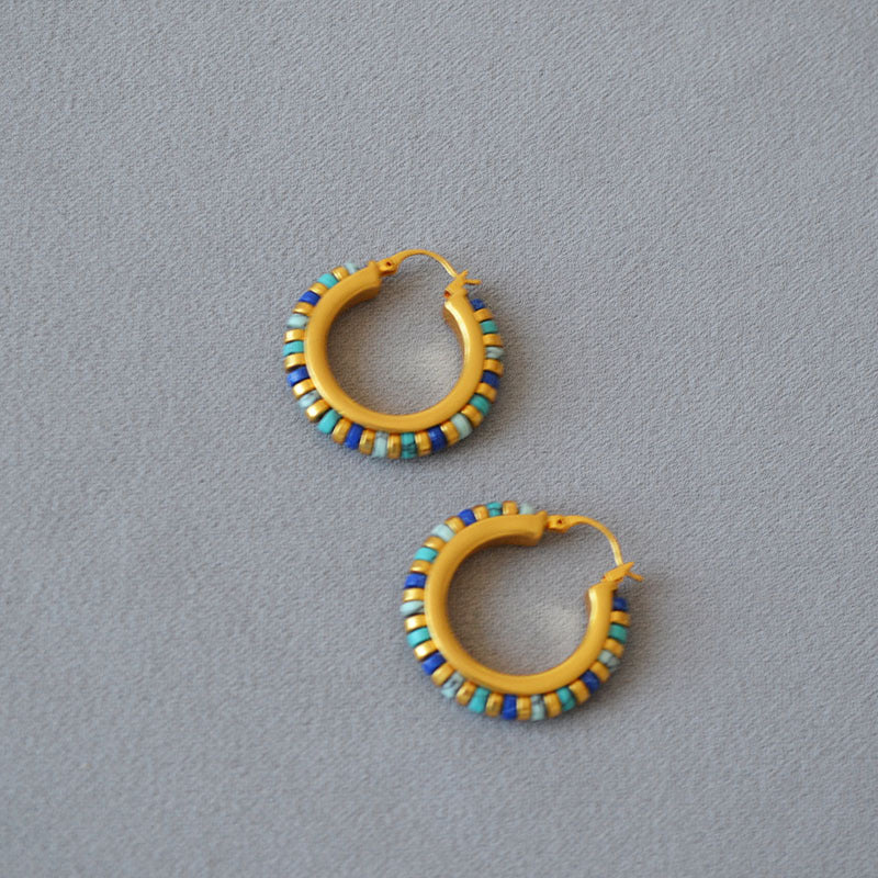 Brass Hoop Earrings